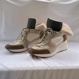 Michael Kors ankle wedge boot size 9.